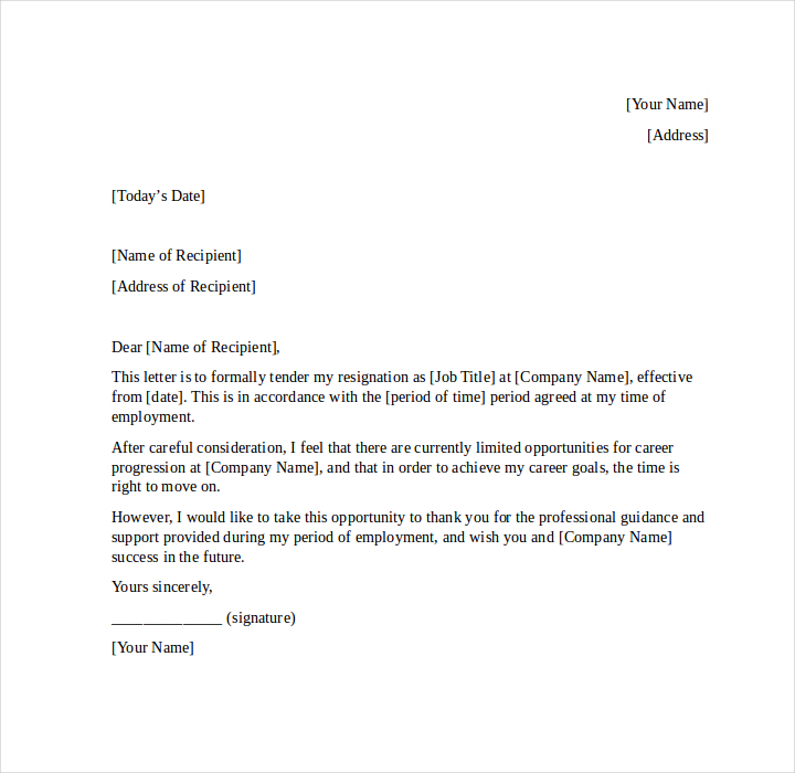 26+ Resign Letter Format Templates - Free PDF, DOC Format Download