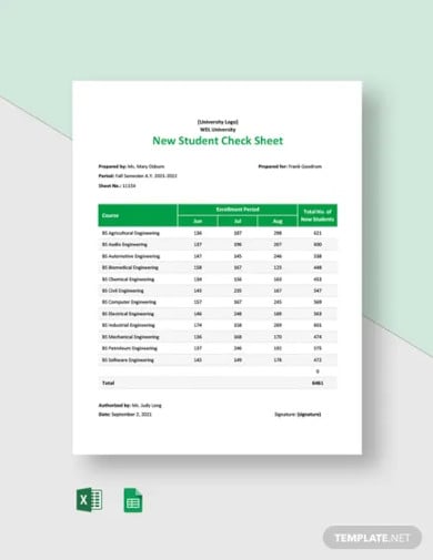 new-student-check-sheet-template