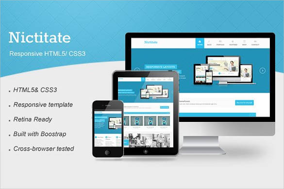 nictitate – responsive html5 website