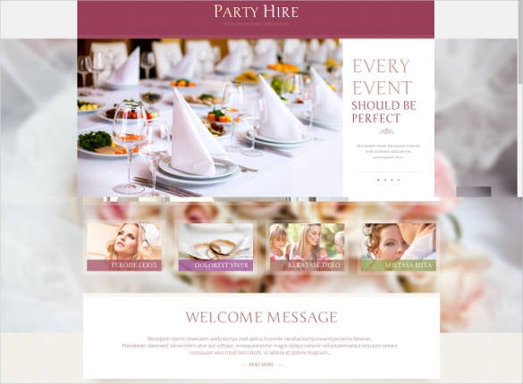 party-event-planning-website-design