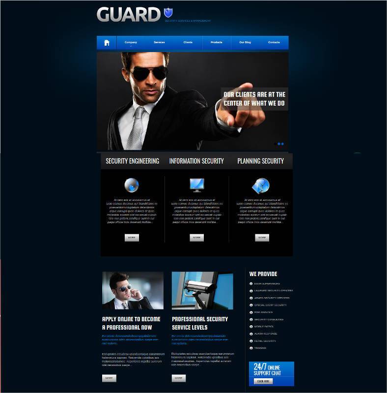 10+ Best Security Services Website Templates