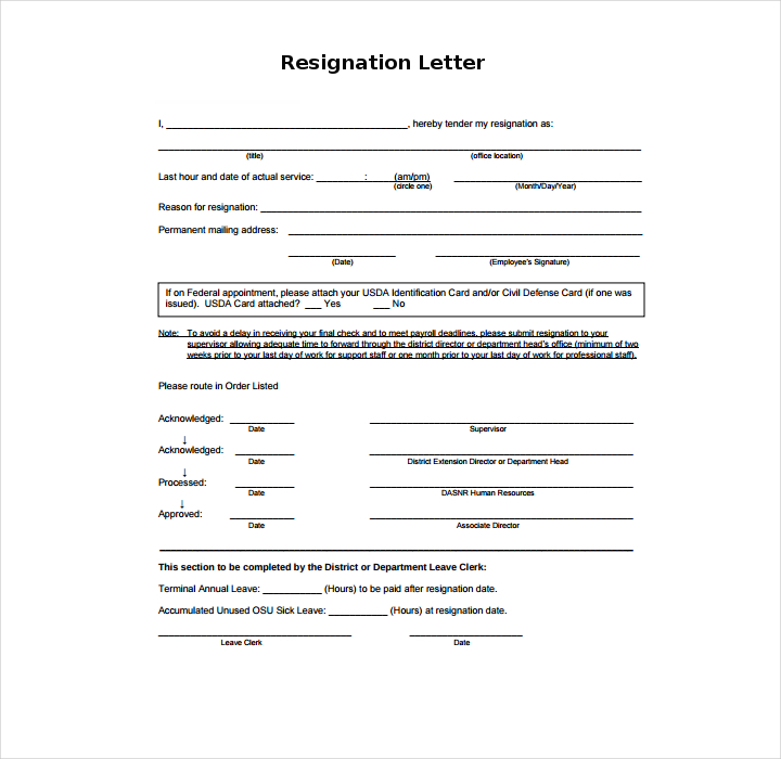 26+ Resign Letter Format Templates - Free PDF, DOC Format Download