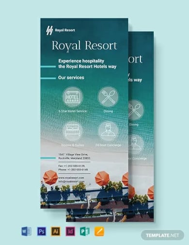 royal-resort-rack-card-template
