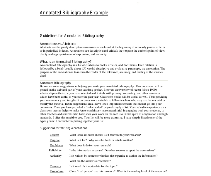 simple annotated bibliography example