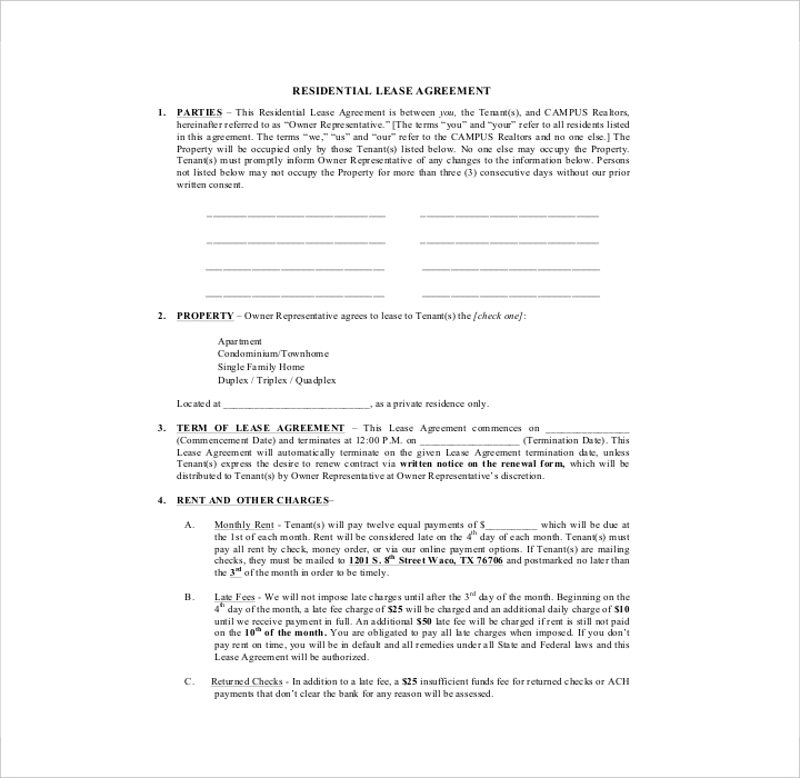 27+ Lease Application Form Templates - Free Pdf, Word, Excel Format 