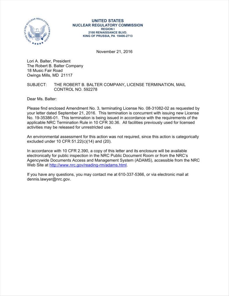 14+ Company Termination Letters Free Samples, Examples, Formats Download