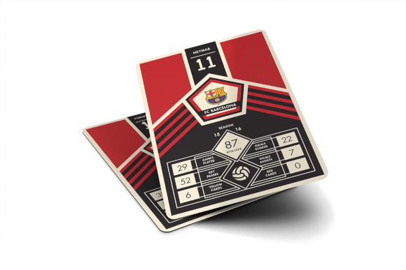 soccer trading playing cards