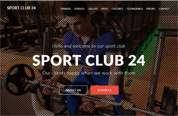 sport club muse theme template