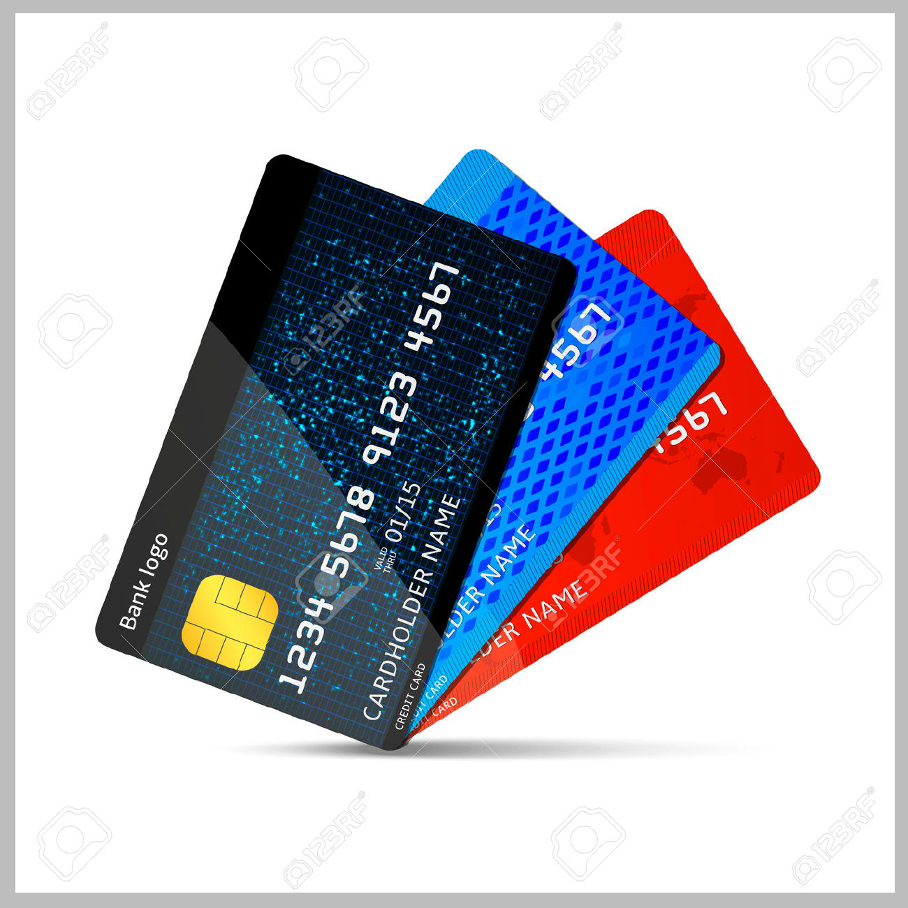 vector credit card design