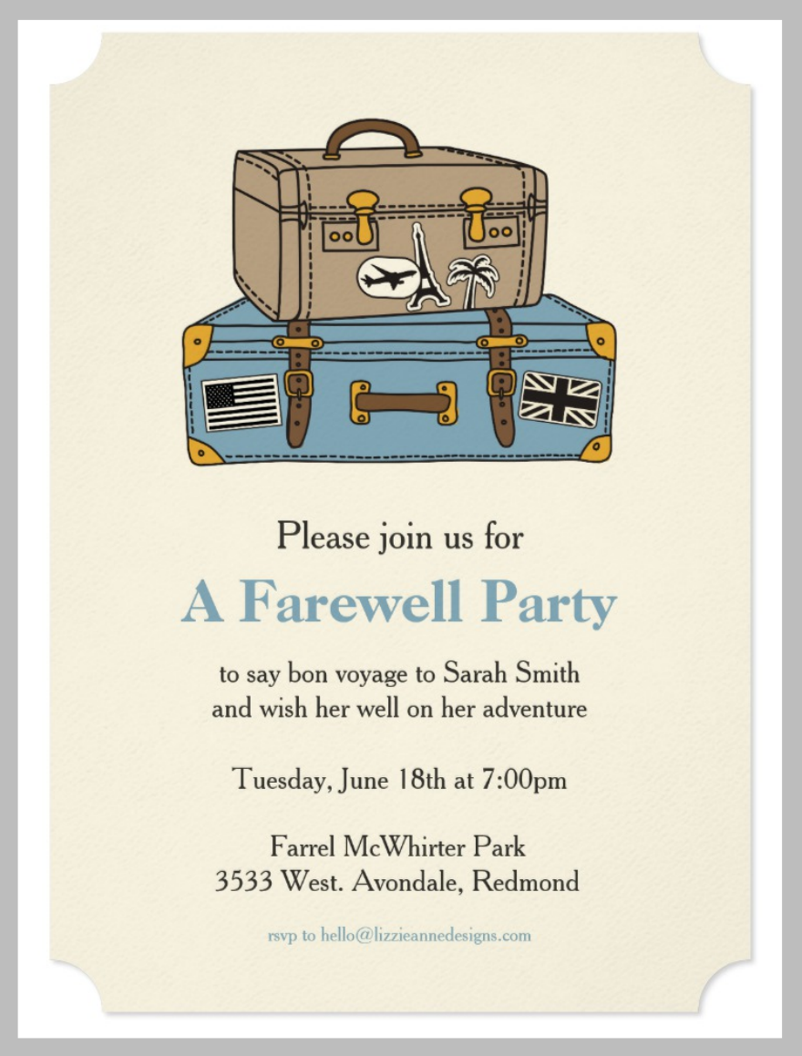 18+ Farewell Invitation Designs