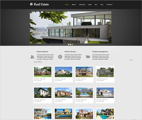 33+ FREE Real Estate Website Themes Templates - Free ...