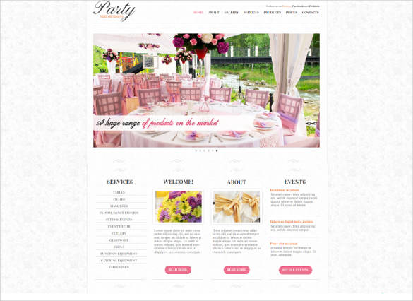 website-theme-for-event-planner