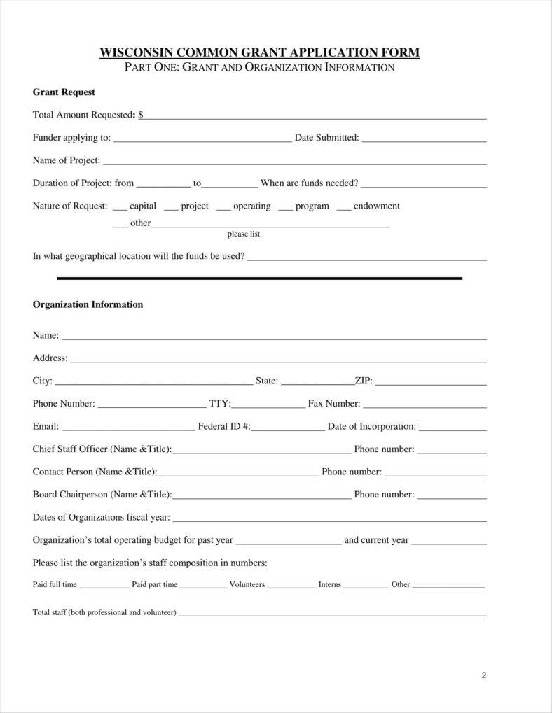 9+ Funding Application Form Templates - Free Pdf, Doc Format Download 