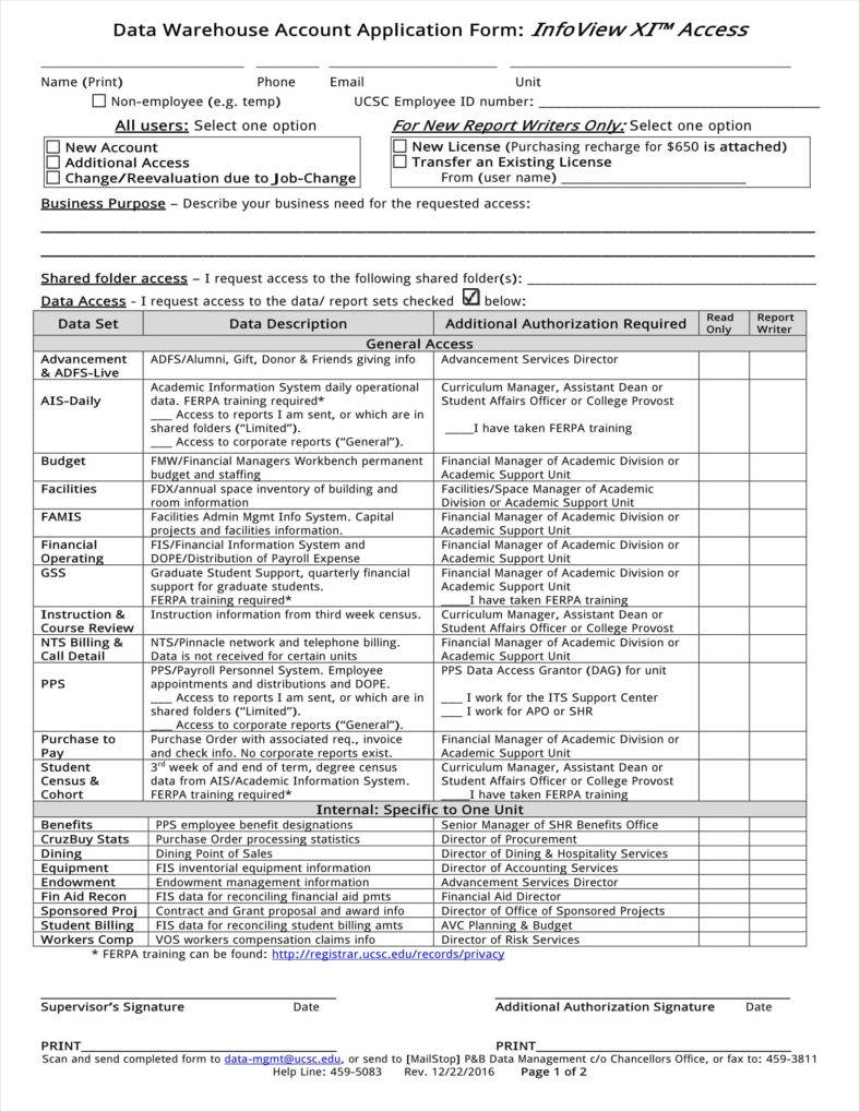 9+ Account Application Form Templates - Free PDF Format Download