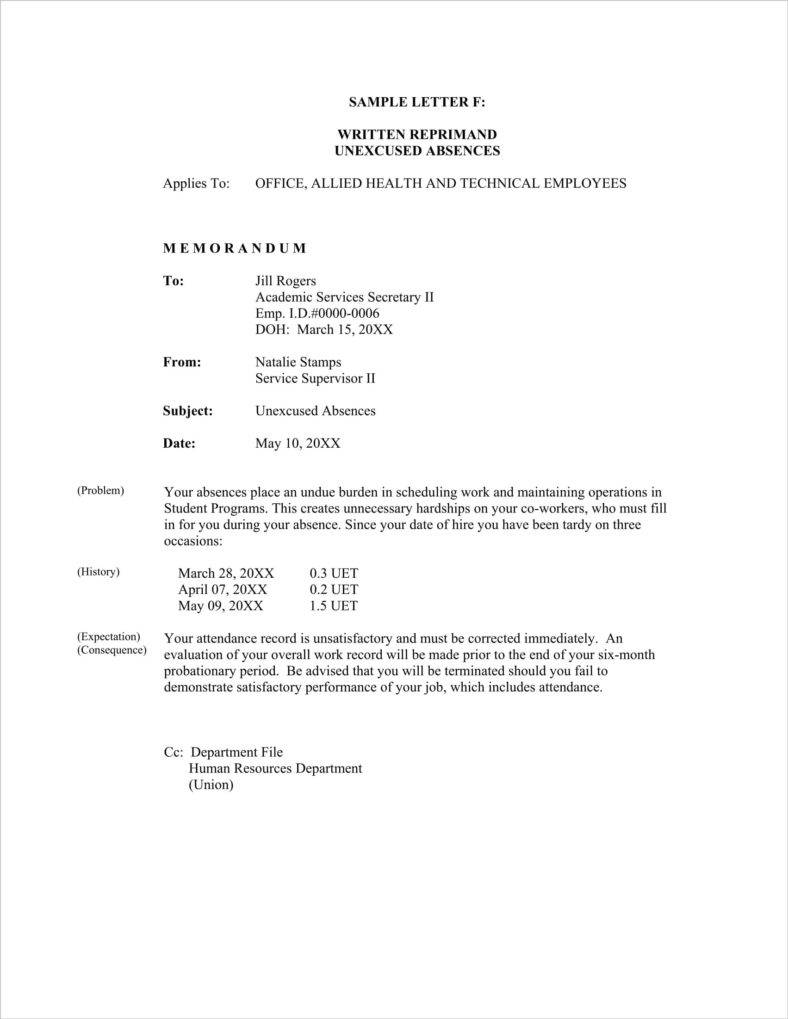 13-absence-warning-letter-templates-free-word-pdf-excel-format