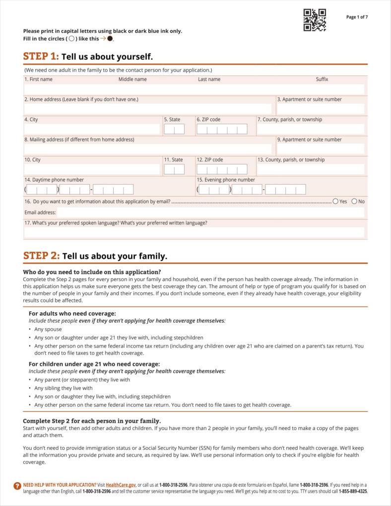 9 Insurance Application Form Templates Free Pdf Format Download 5483