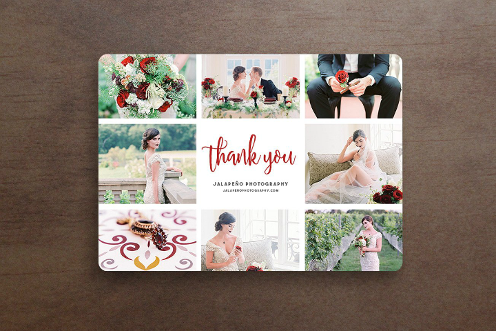 Template Wedding Thank You Card Design