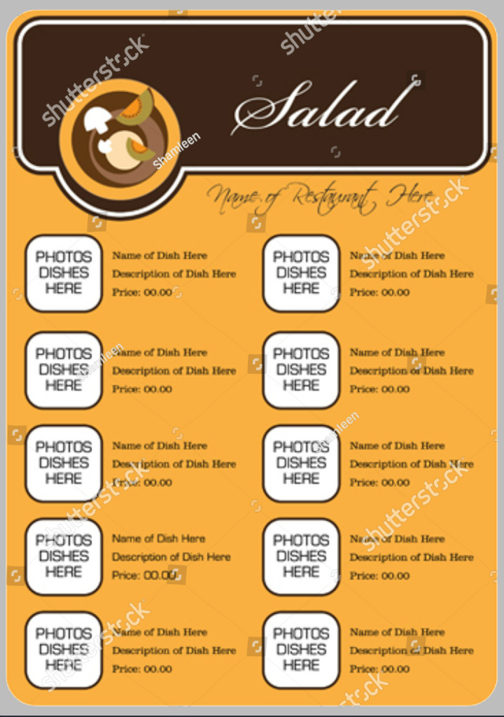 Delightful Salad Bar Menu 14+ Free Templates in PSD, AI