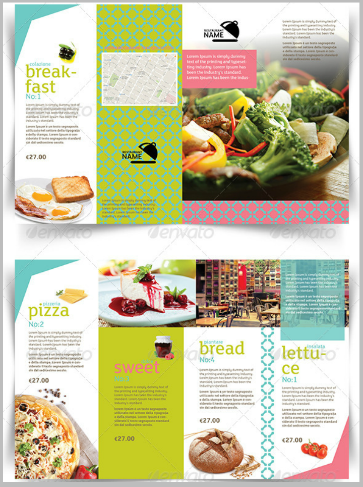 InDesign Menu 22  Free Templates