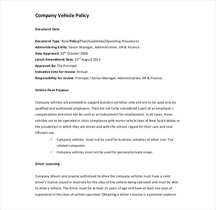 37+ Policy Templates in PDF