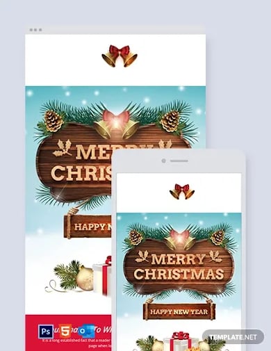 creative christmas email newsletter template