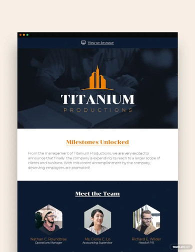 employee newsletter template