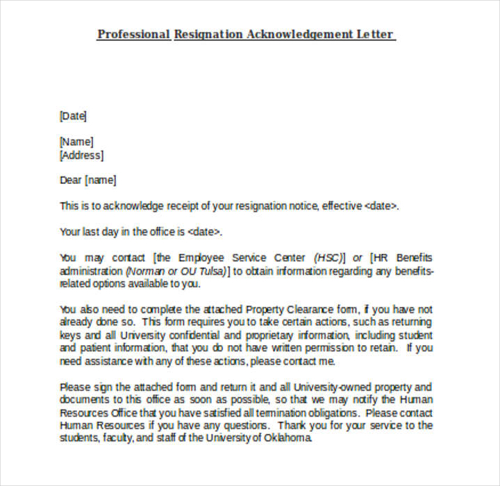 10-employee-acknowledgement-letter-templates-free-pdf-word-format