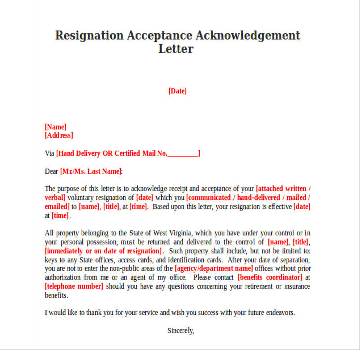 10+ Employee Acknowledgement Letter Templates - Free PDF, Word Format ...