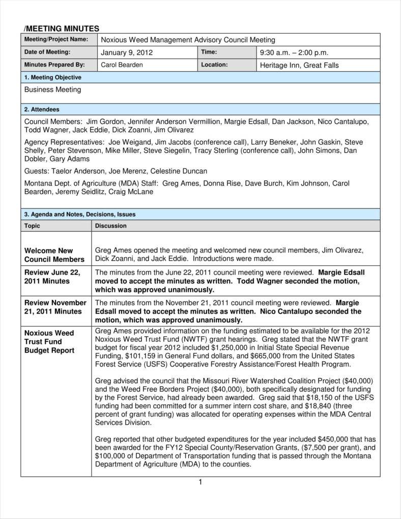 12+ Meeting Summary Templates - Free PDF, DOC Format Download