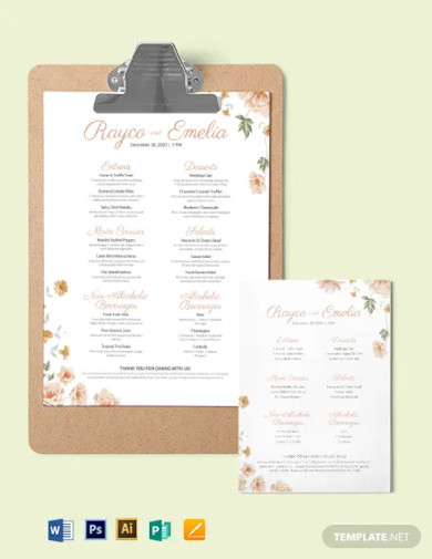 floral-wedding-menu-template