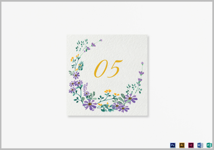18+ Wedding Table Card Templates Editable PSD, InDesign, AI Format