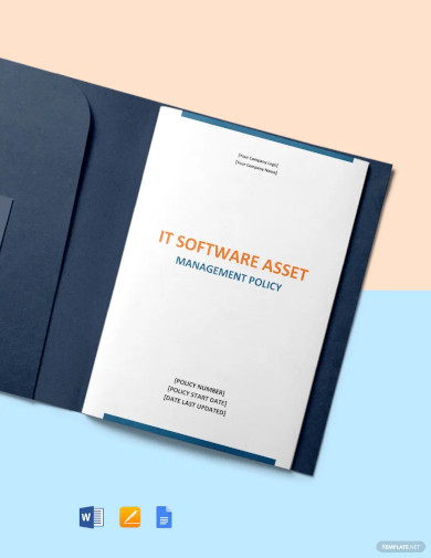 it software asset management policy template