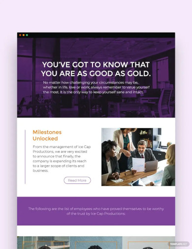 internal employee newsletter template