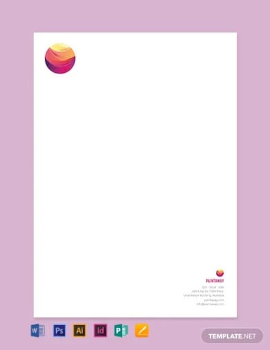 painting contractor letterhead template