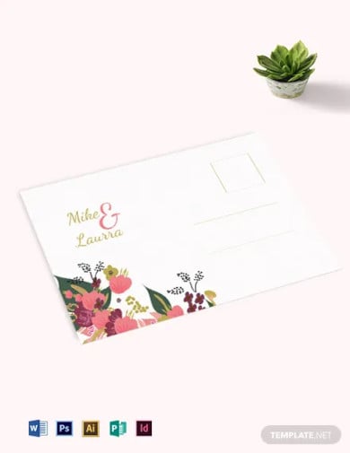 pink-floral-wedding-post-card-template