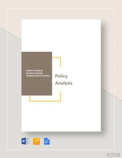 policy analysis template