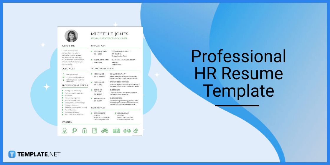 professional hr resume template