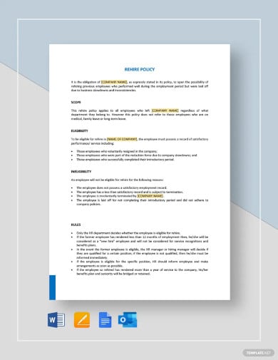 62+ Policy Template Samples - Free PDF, Word Format Download