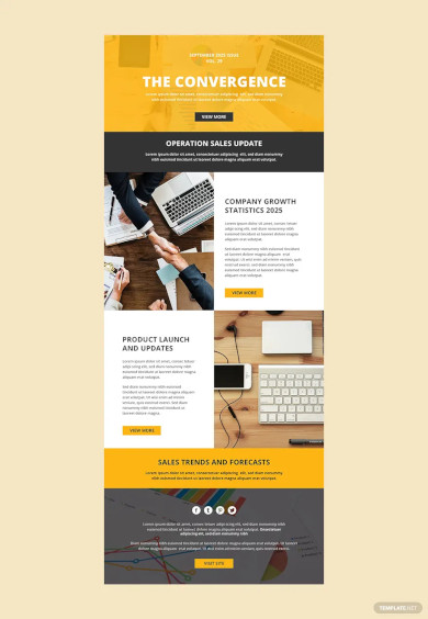 sales email newsletter template