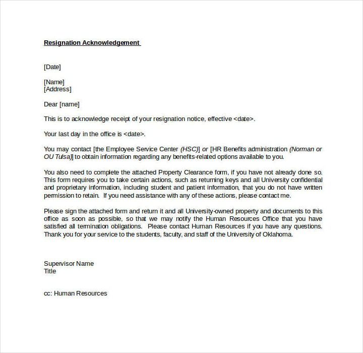 sample-job-resignation-acknowledgement-letter