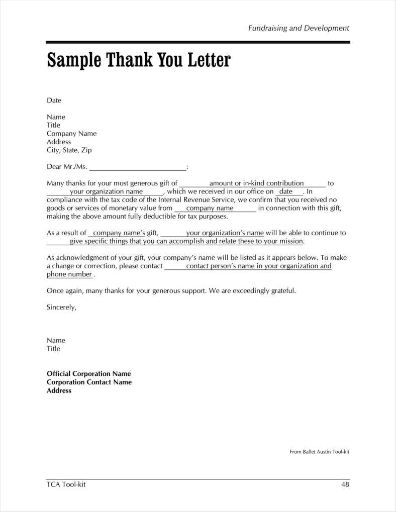 12+ Donation Acknowledgment Letter Templates Free Word, PDF, Excel ...