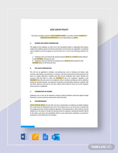 16+ Leave Policy Templates - Free PDF, Word Format Download
