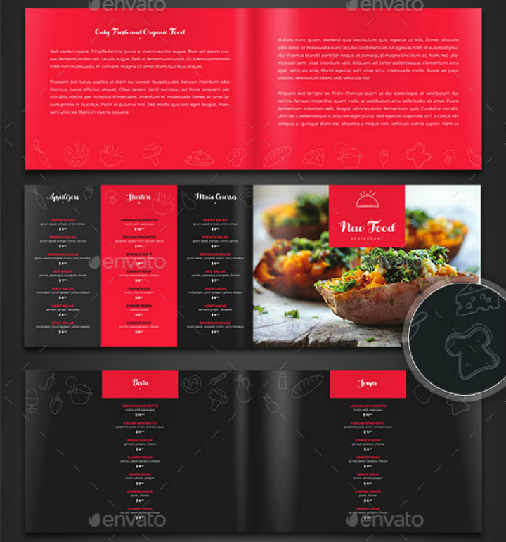 Adobe Indesign Menu Template Master of Documents