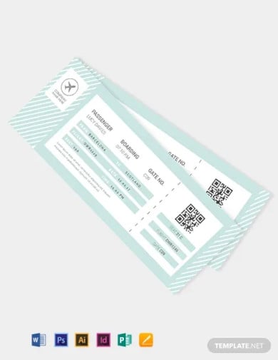 travel ticket template