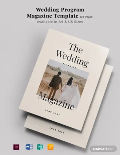 wedding-program-magazine-template