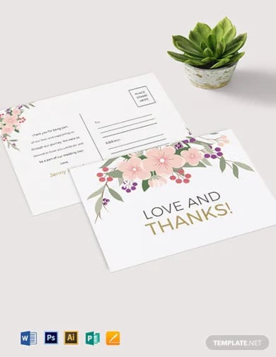 wedding-thank-you-postcard-template