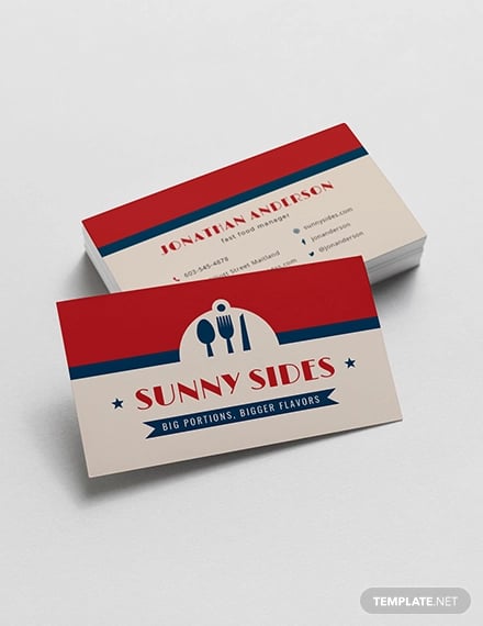 fast-food-business-card