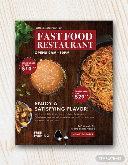 fast-food-restaurant-flyer