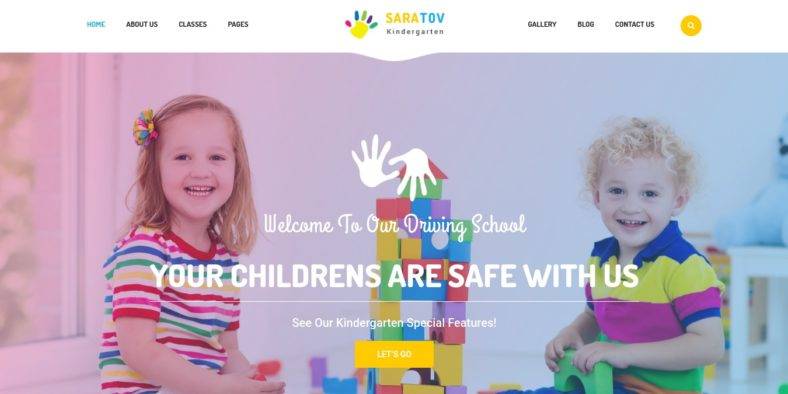 13+ Fun Kindergarten Website Templates