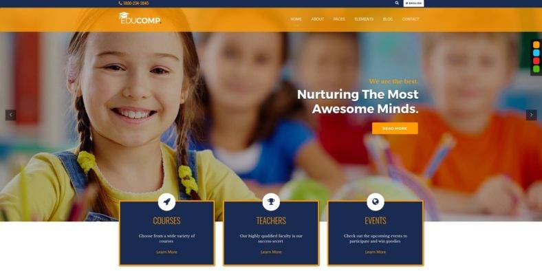 13+ Fun Kindergarten Website Templates